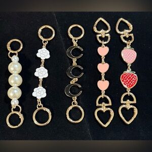 Gold or Silver Enamel Purse Strap Extenders